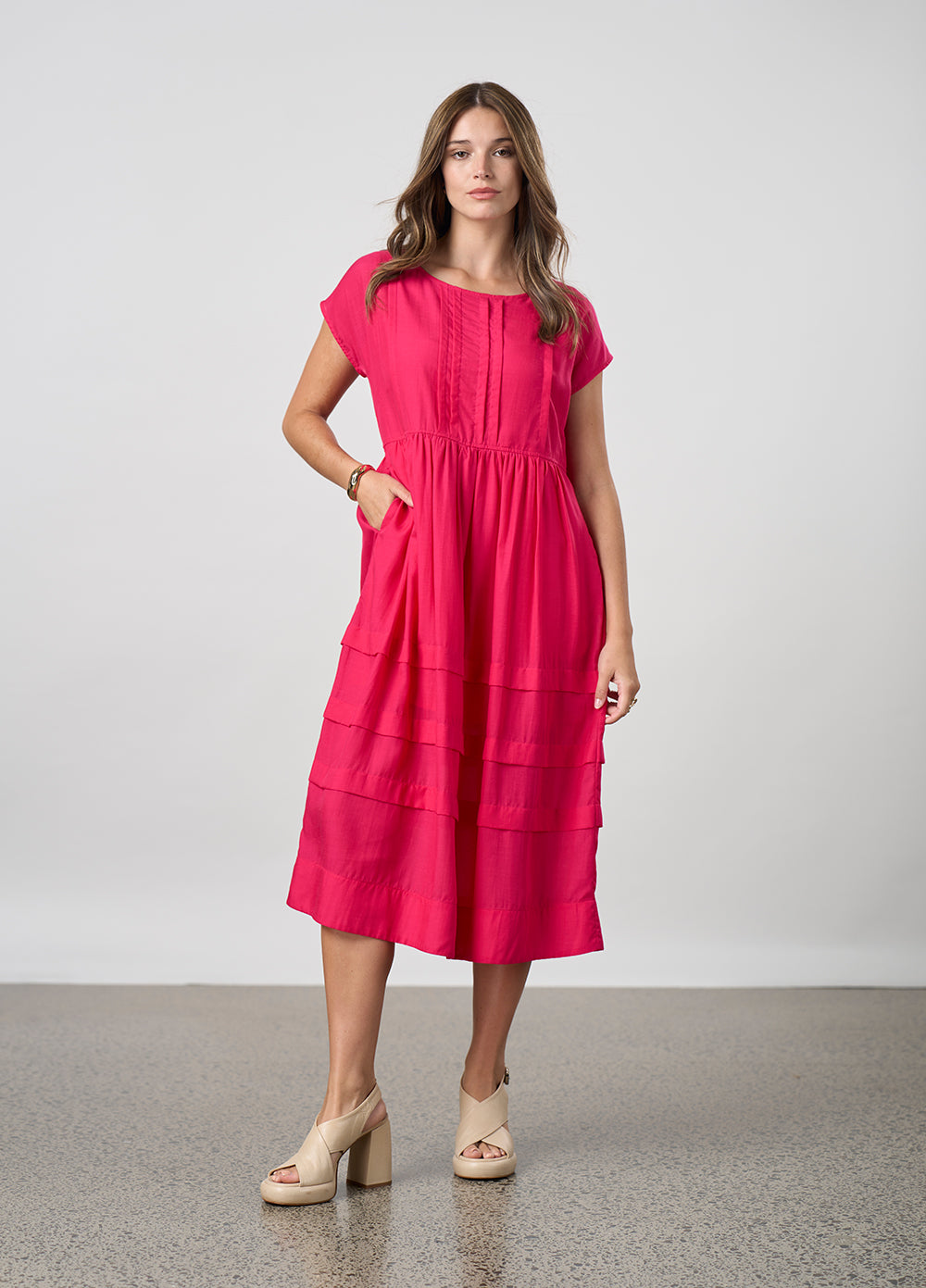 Parallel Dress Magenta