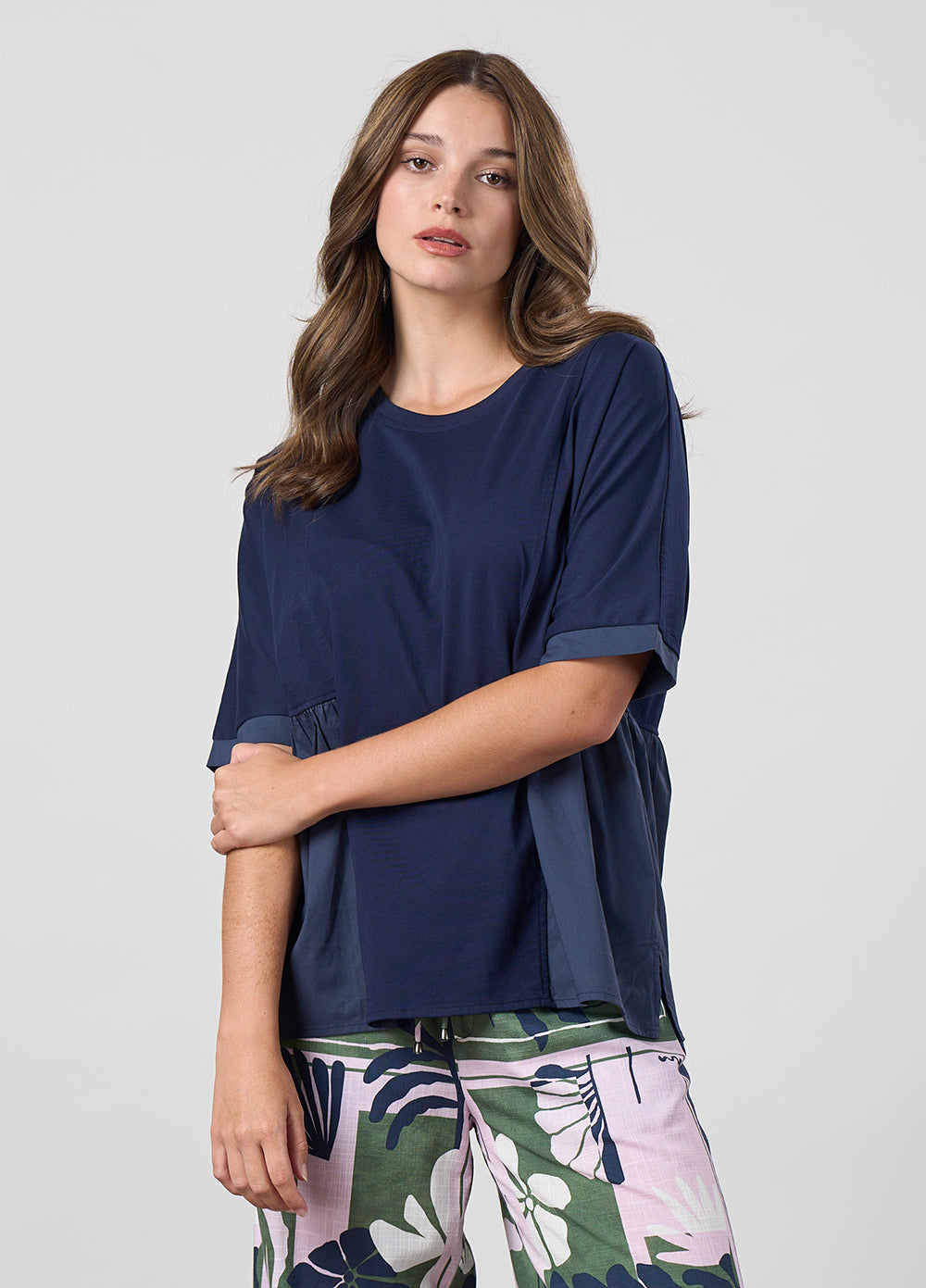 Gossamer Top Navy