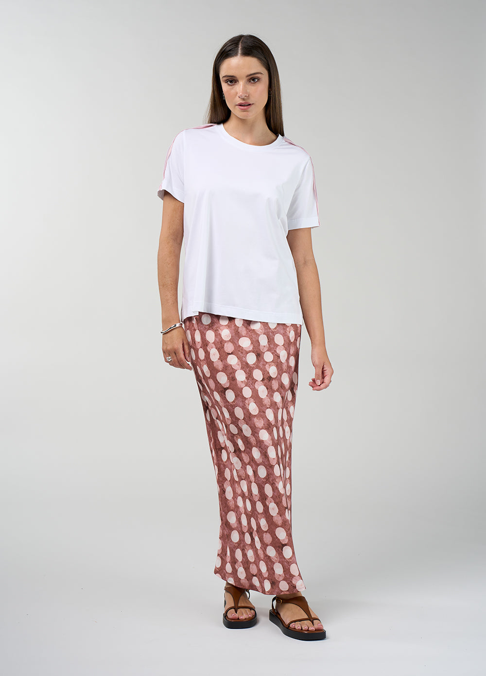 Duality Tee White/Blush