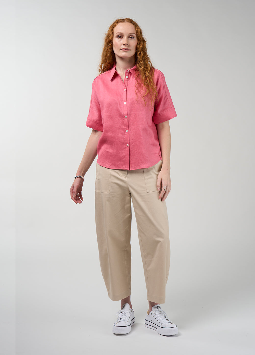 Cove shirt peony pink