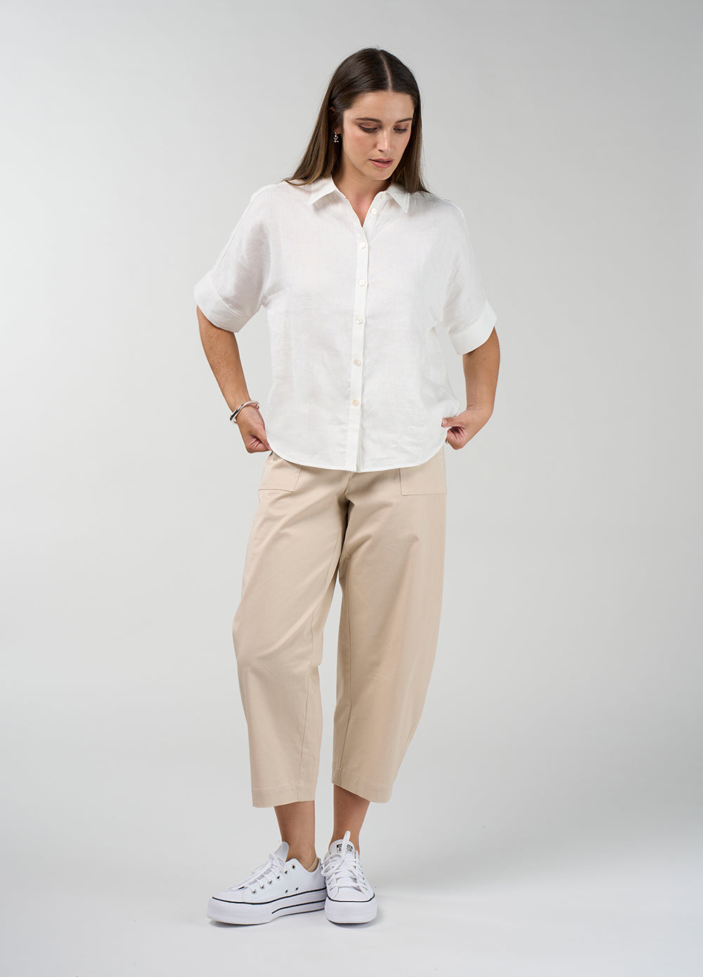 Cove shirt silk white