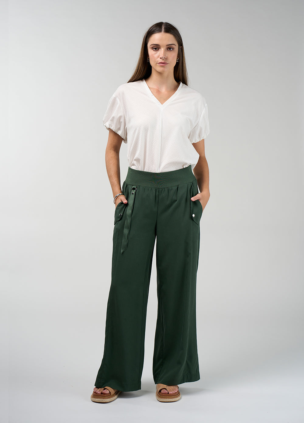 Formation pant palm green