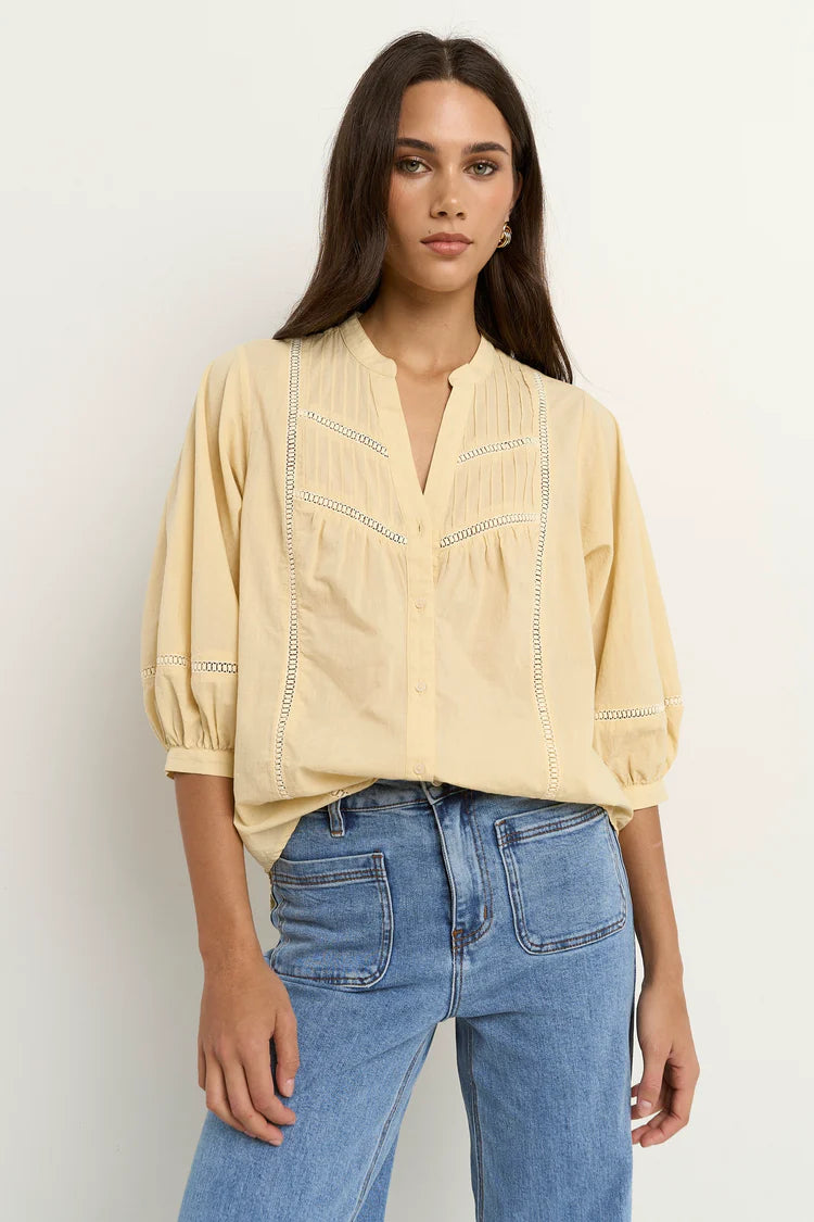 Ornamental Butter Lace Shirt
