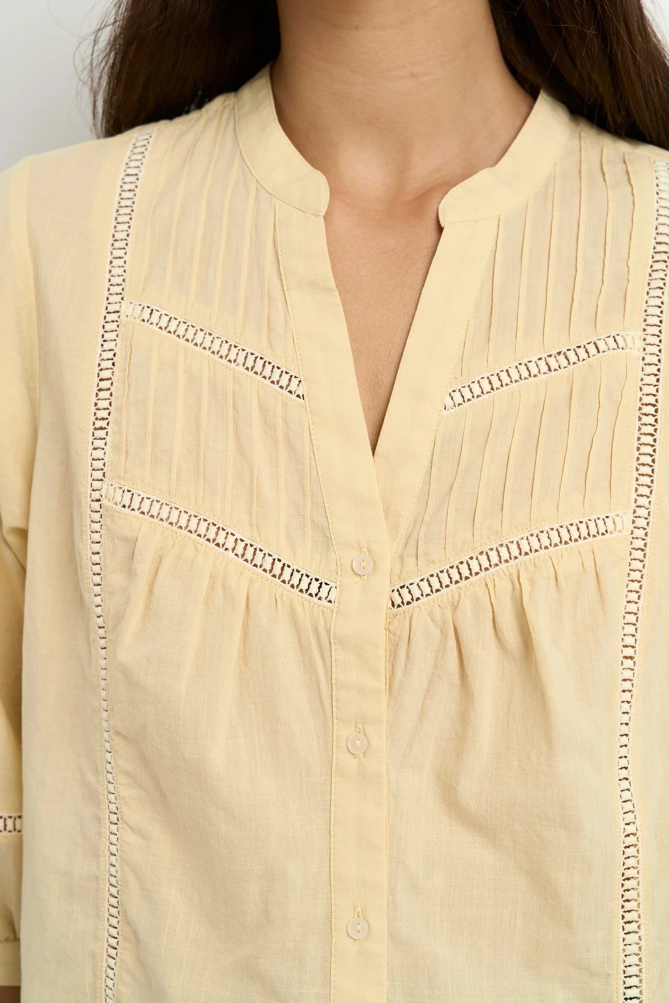 Ornamental Butter Lace Shirt