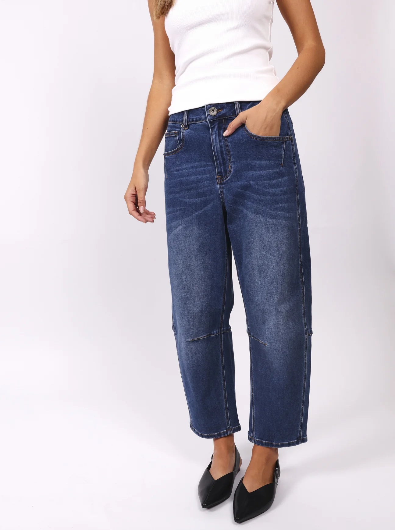 Toni Barrel Jeans Blue