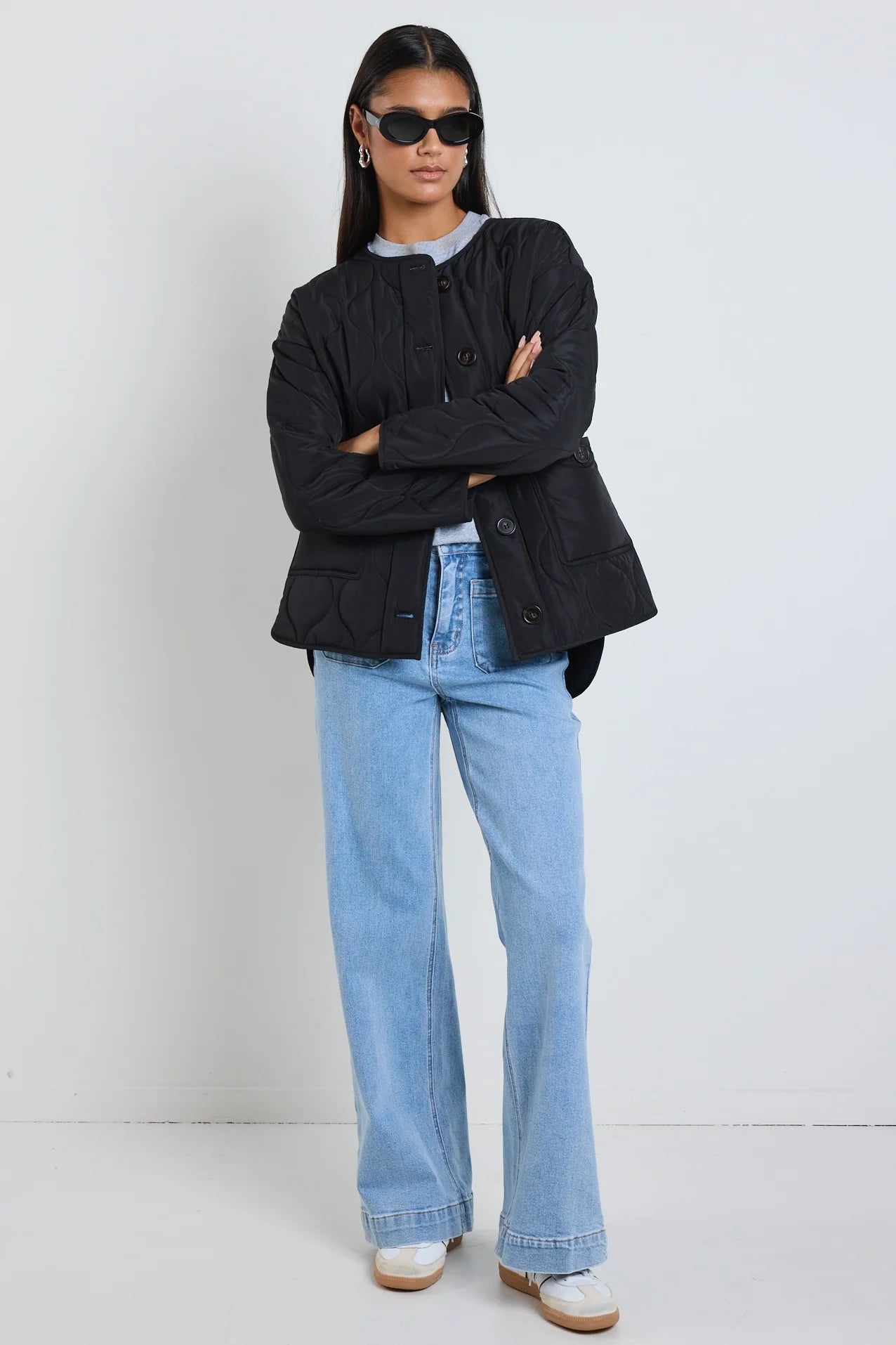 Peak Black Oversized Shell Jacket