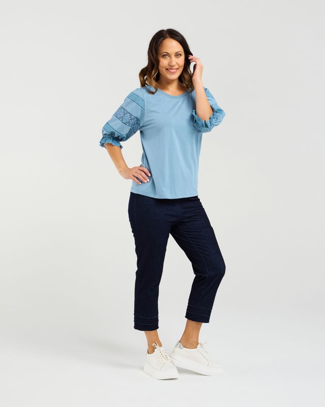 Amber Top Blue