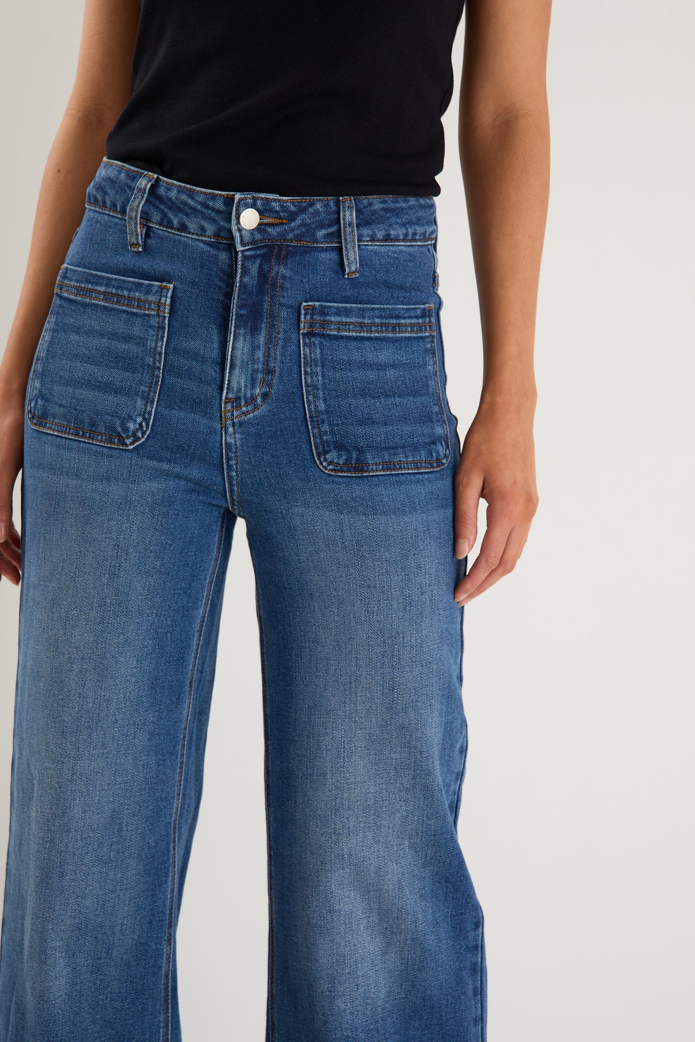 Zoey marine blue pocket jean