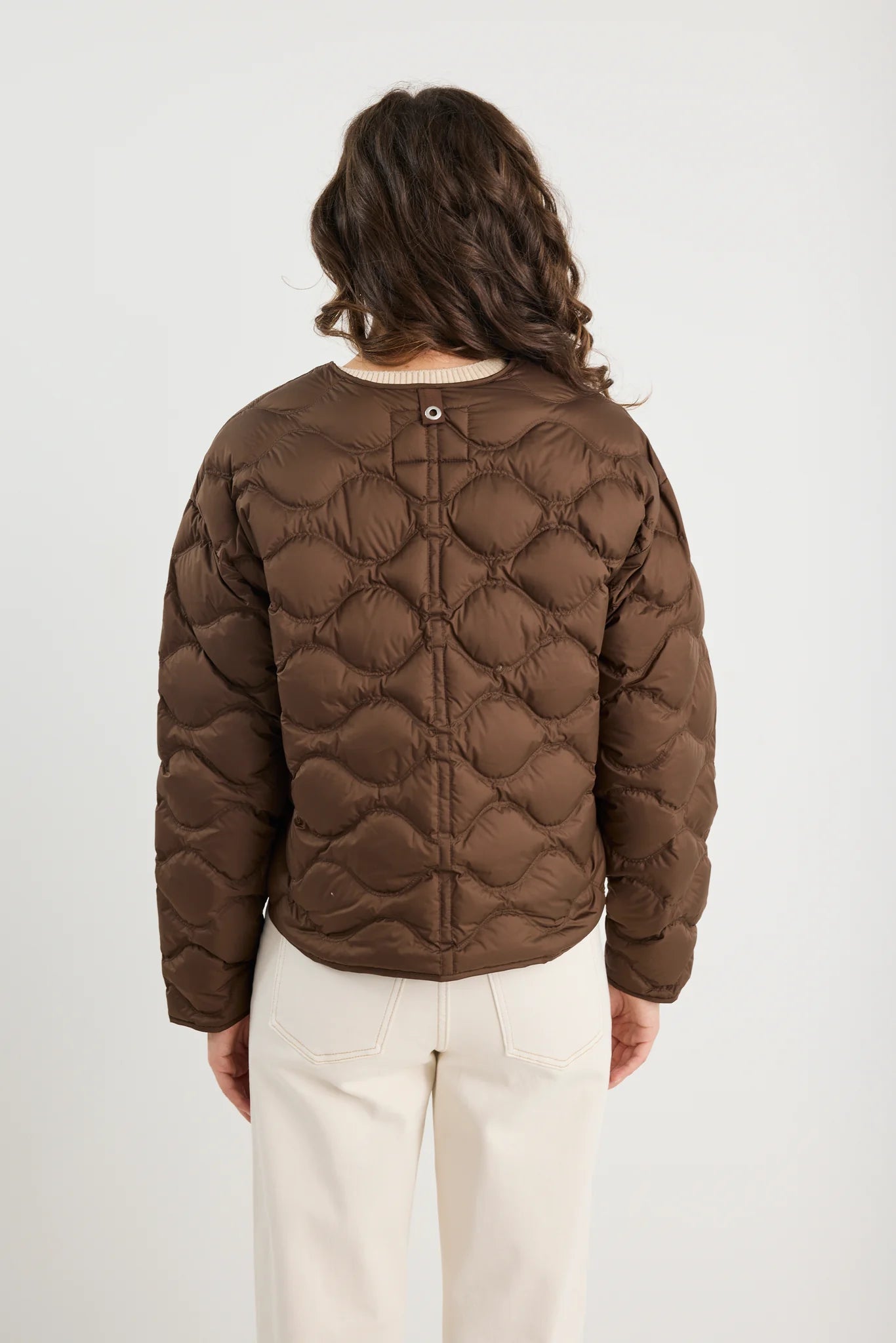 Premium Chocolate Down Quilted Puffer Jacket