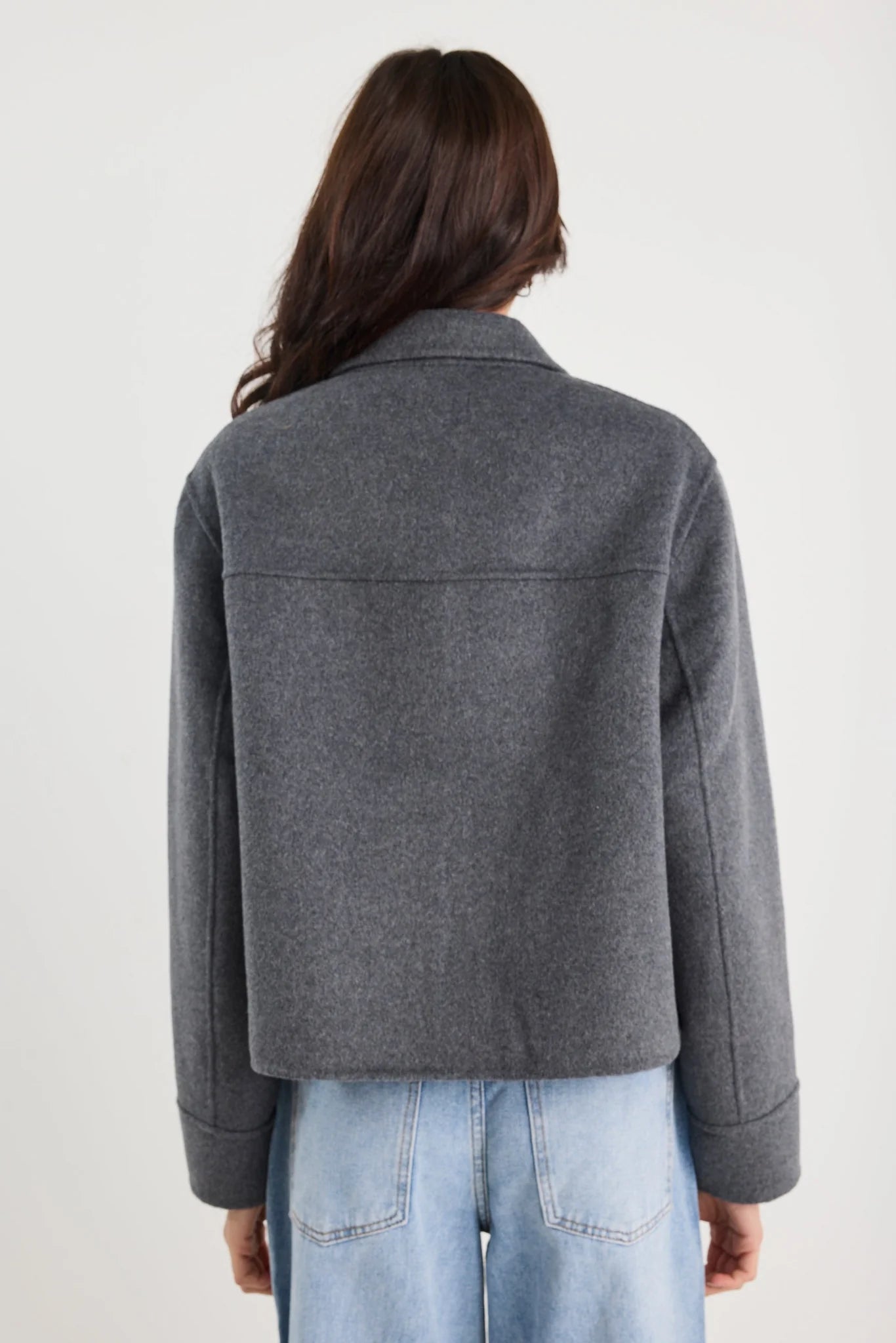 Ranger charcoal marle wool blend soft jacket