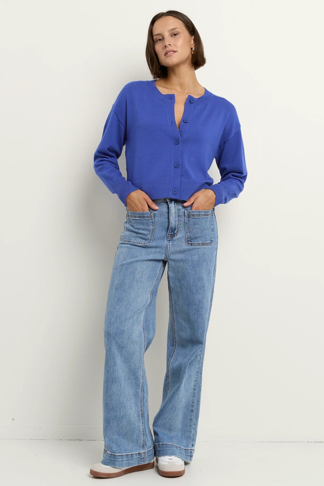 Release True Blue Cardigan