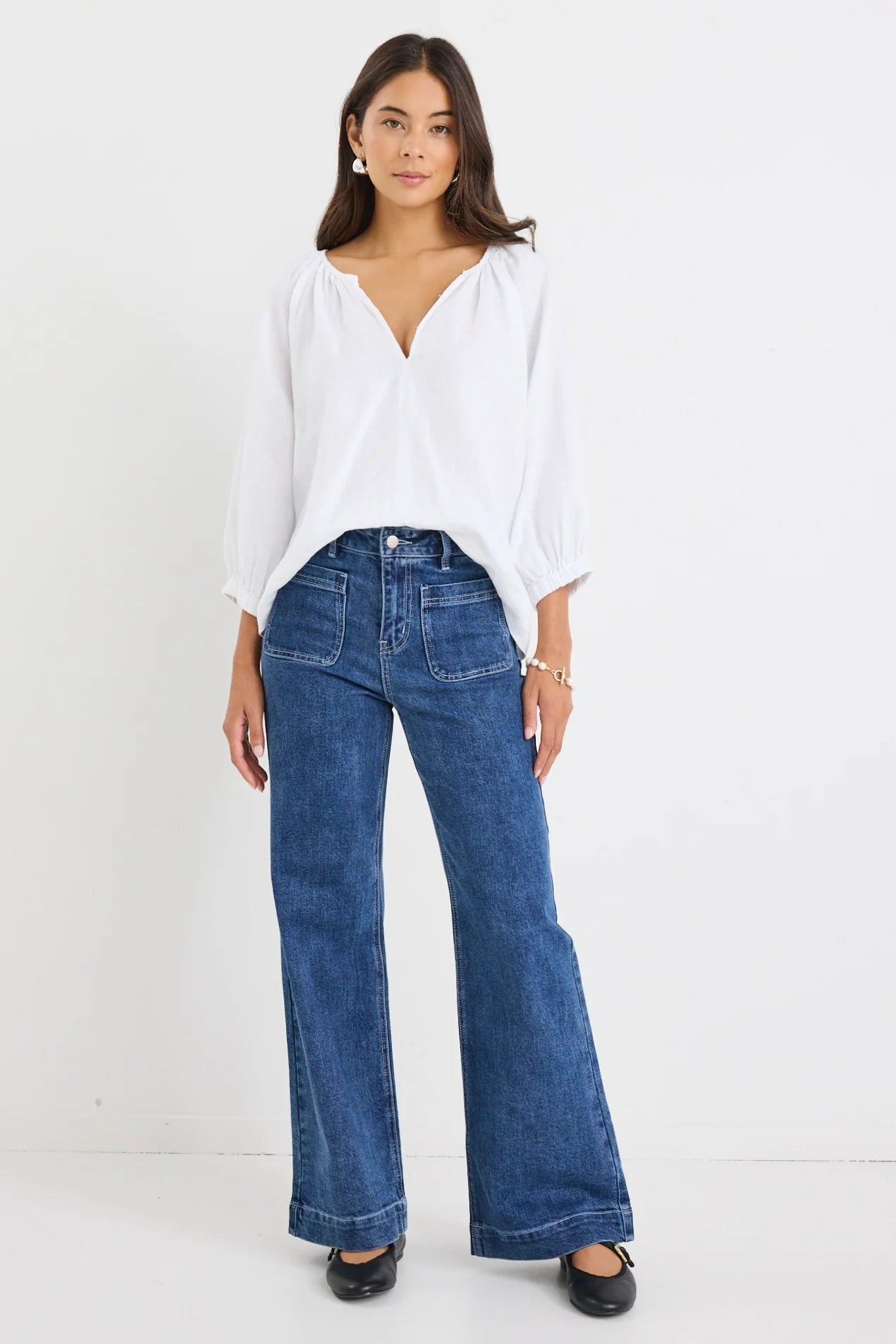 Revolutionary White Linen Top