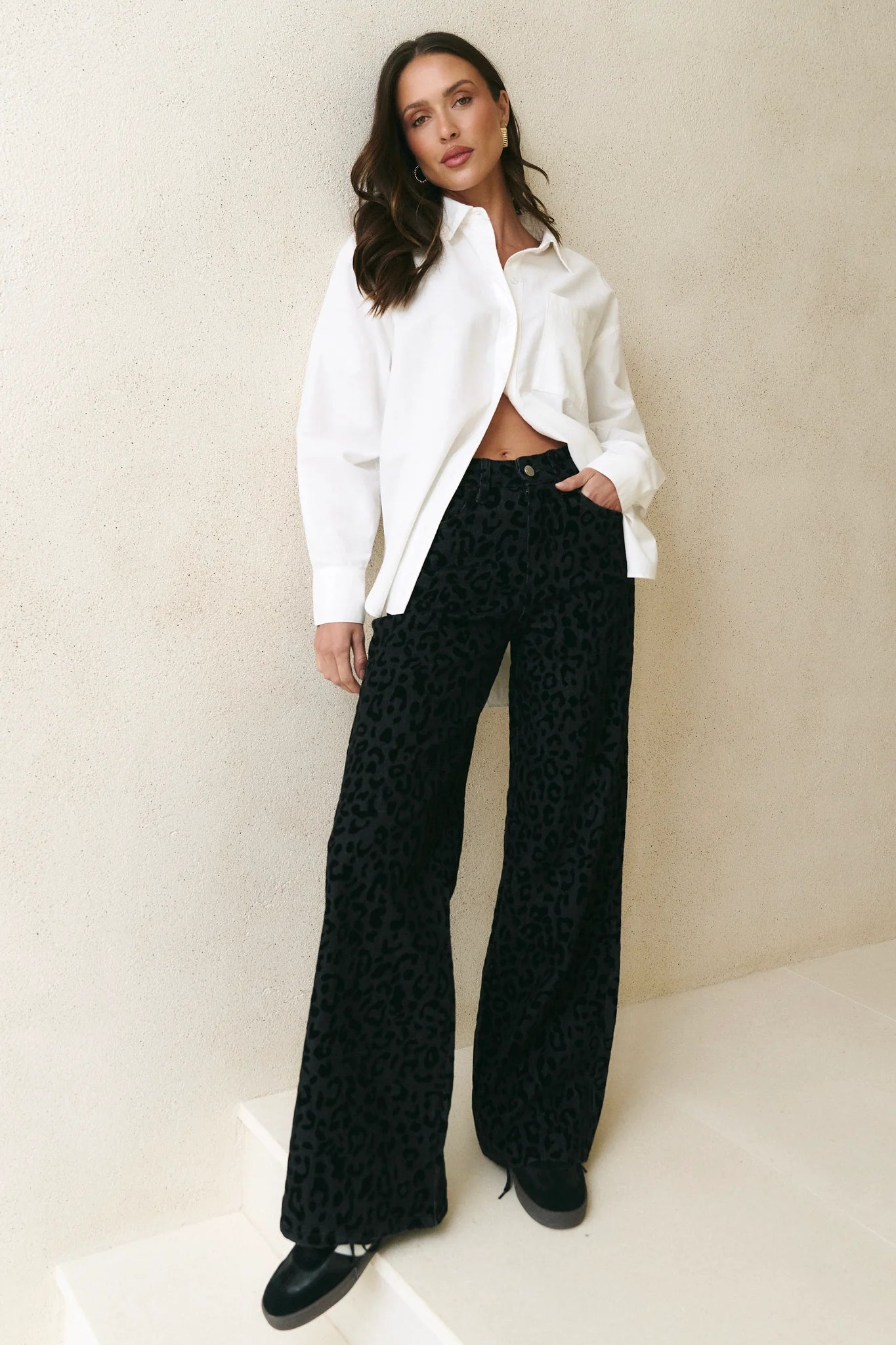 Belmont Black Animal  Jean