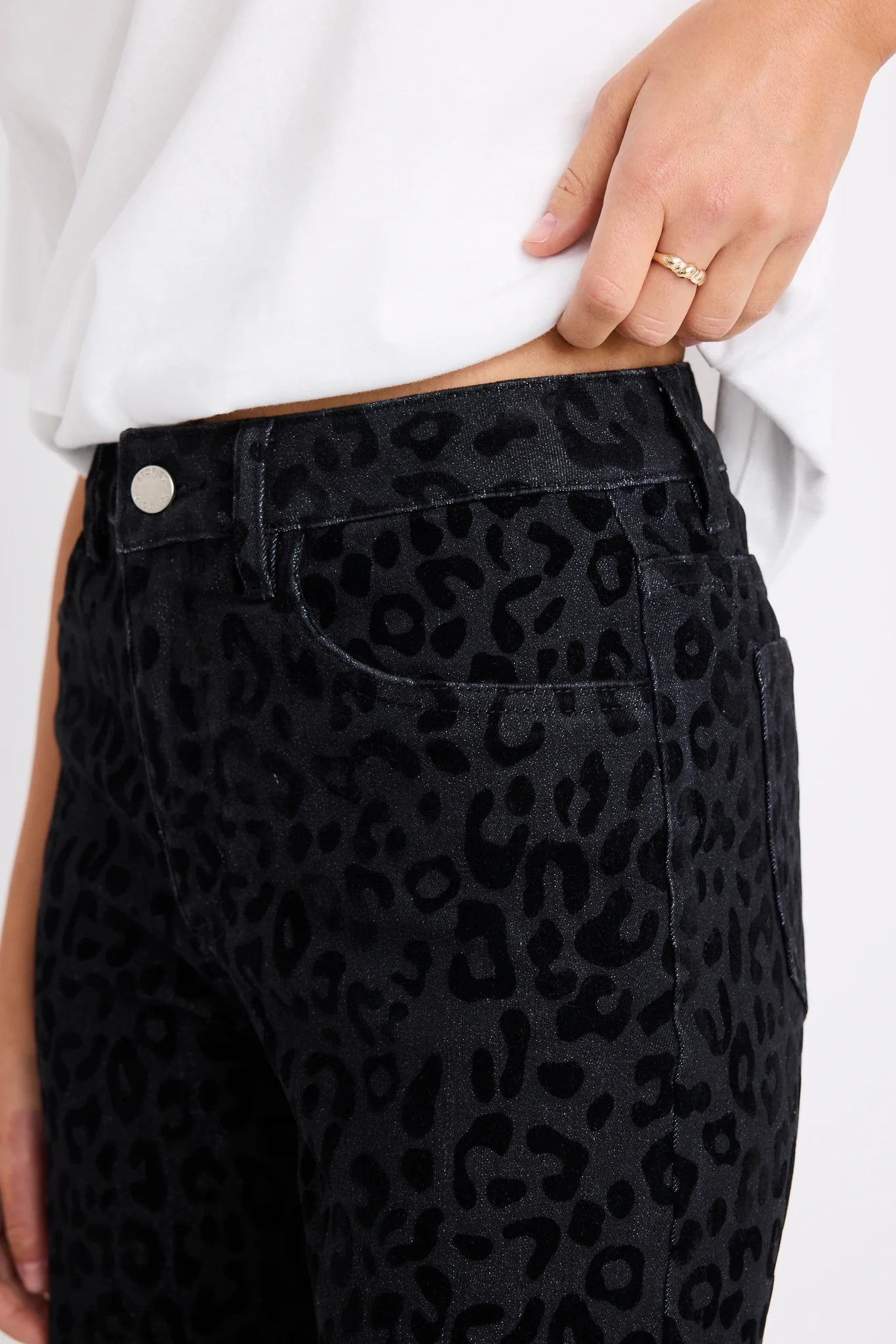 Belmont Black Animal  Jean