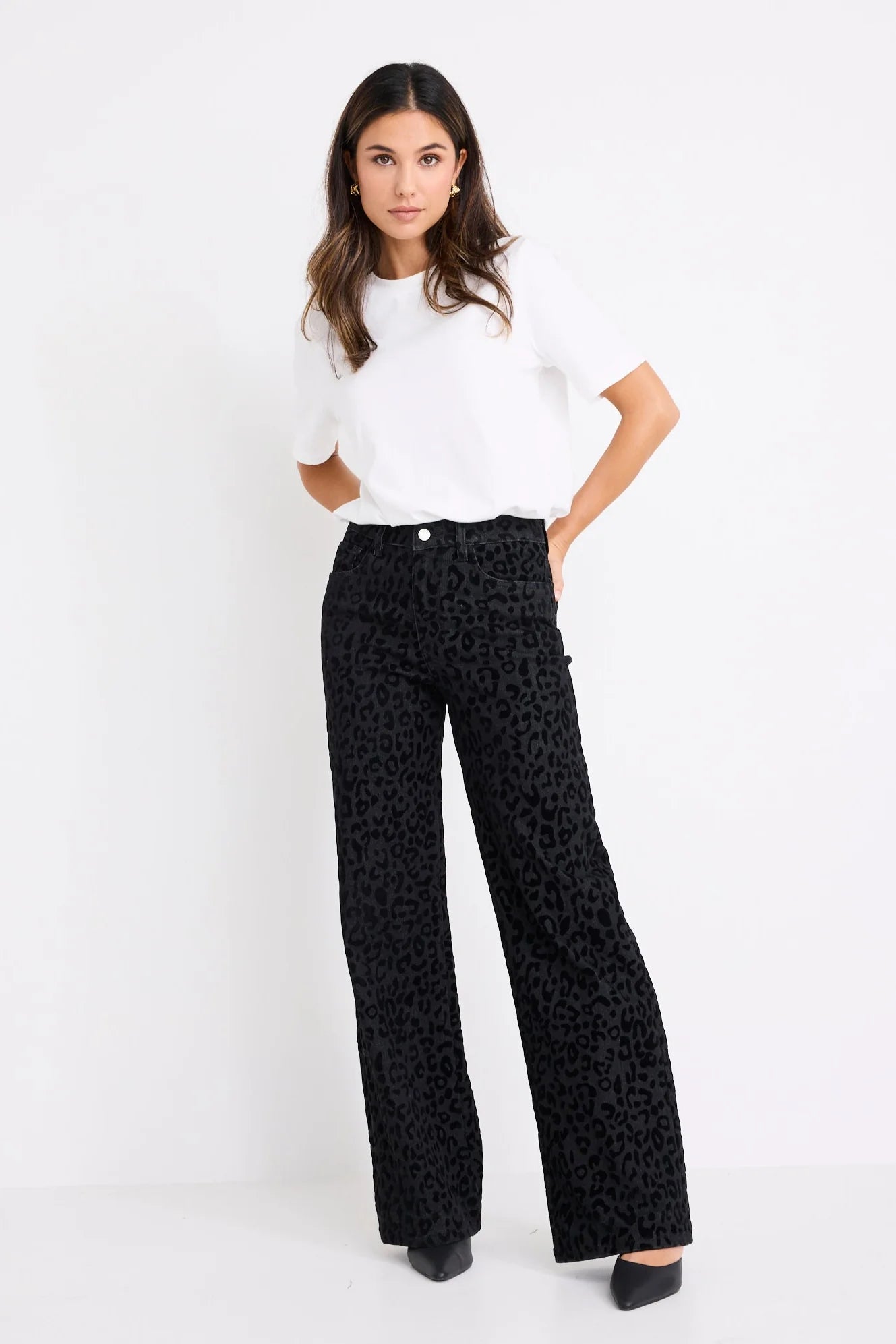 Belmont Black Animal  Jean