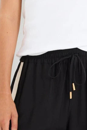 Townie Black Matte Wide Leg Pant