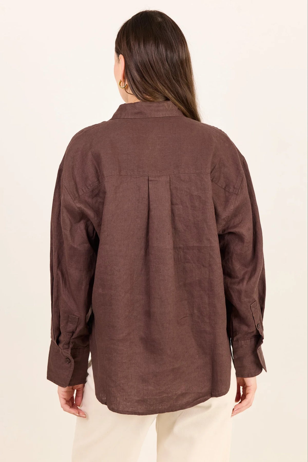 Uplifted Dark Chocolate Oversized Shirt