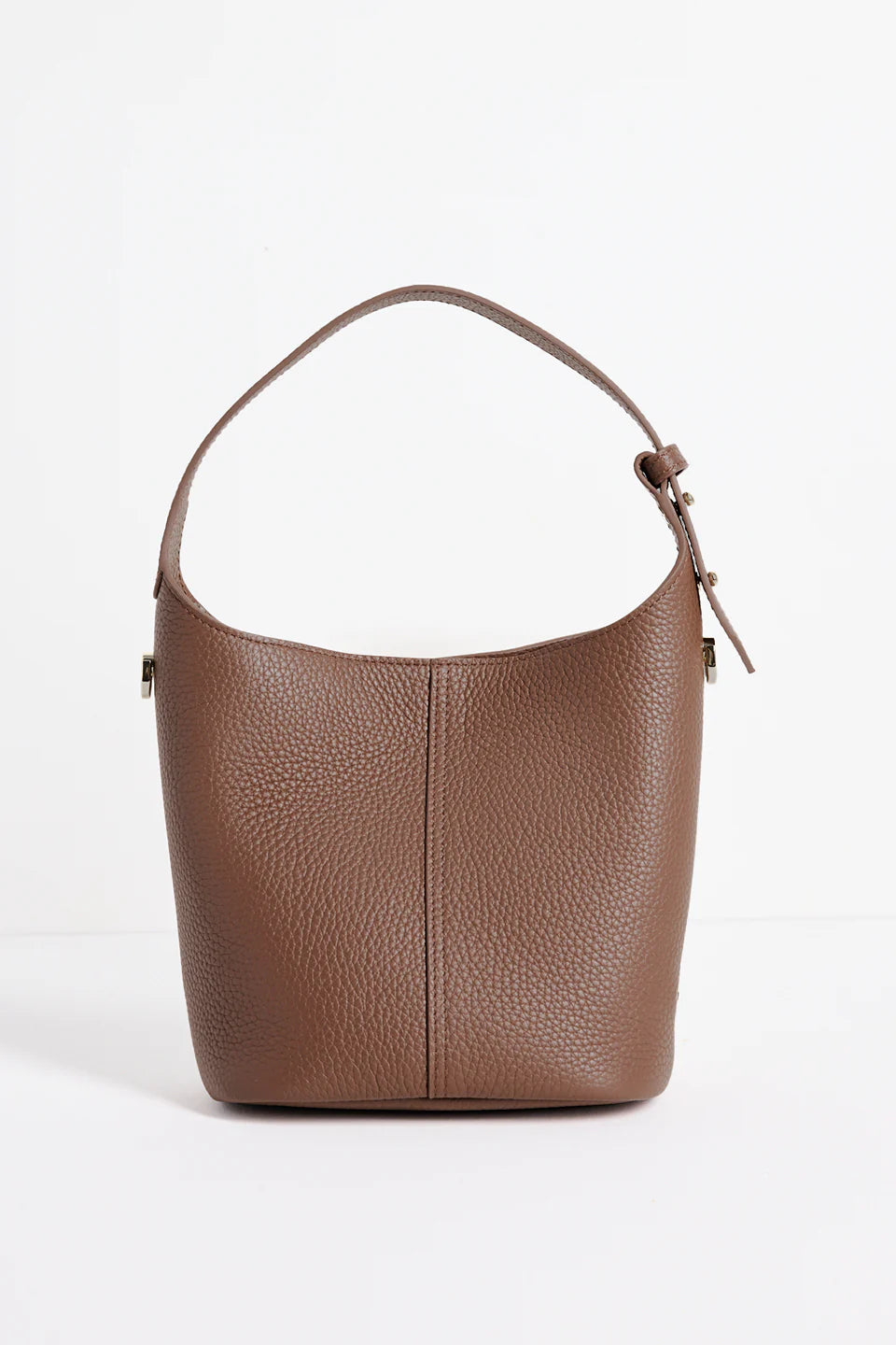 Valencia Brown Leather Mini Tote Bag