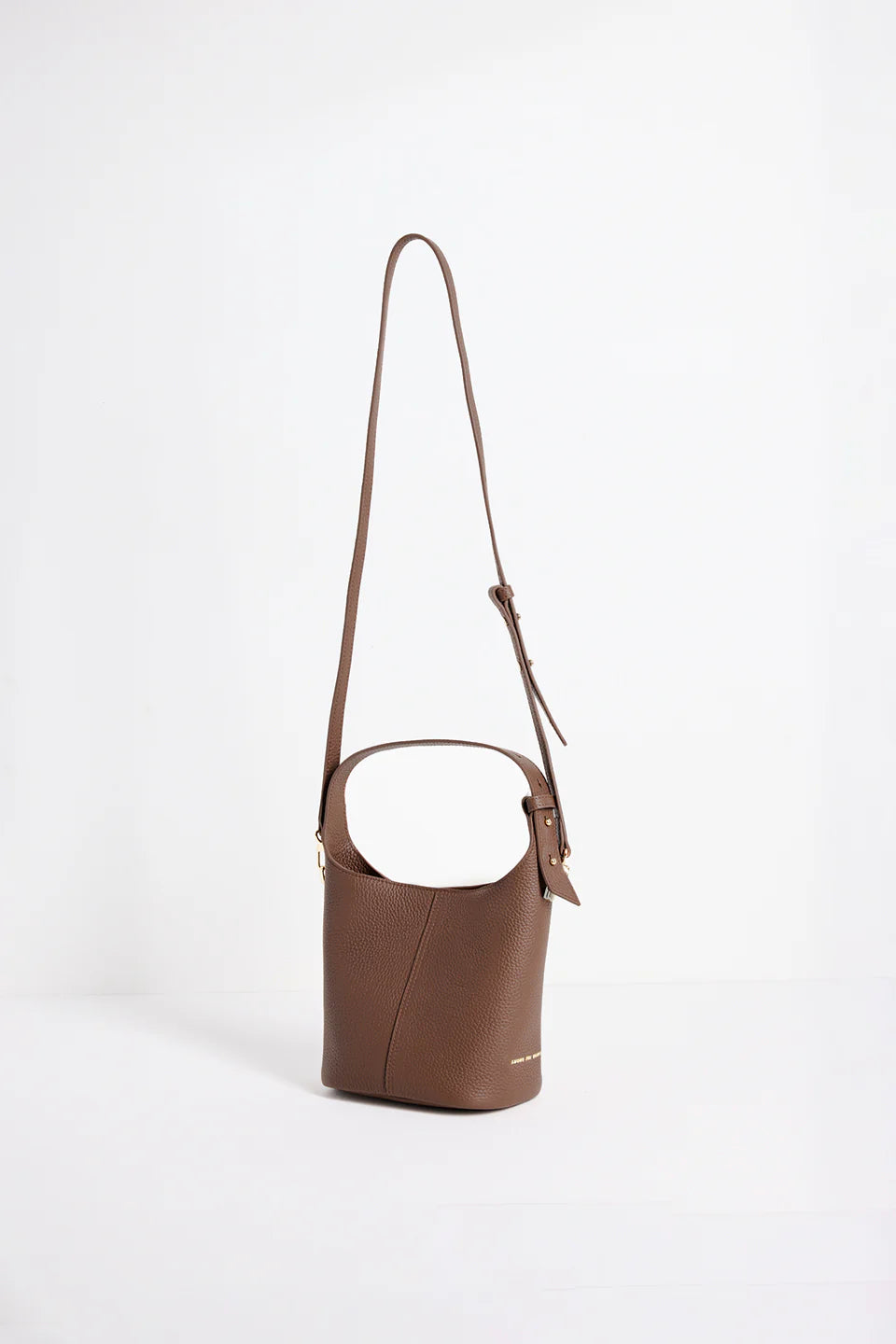 Valencia Brown Leather Mini Tote Bag