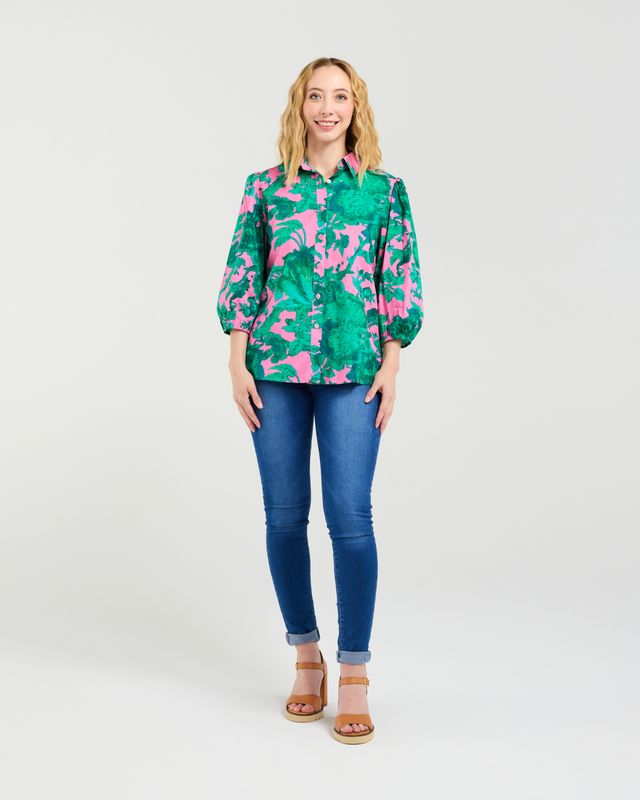 Juliette Blouse Pink Jungle