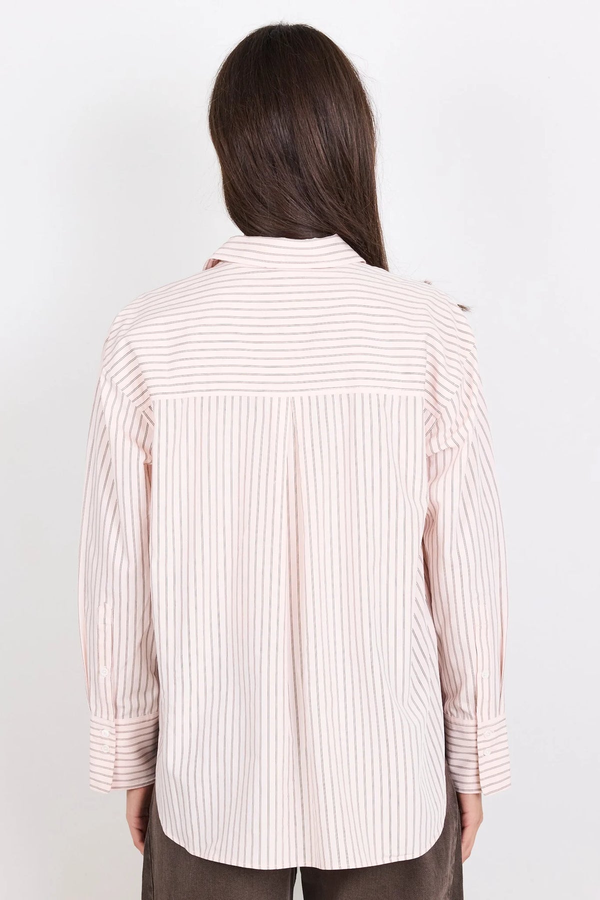 You Got This Blush Double Pinstripe Shirt