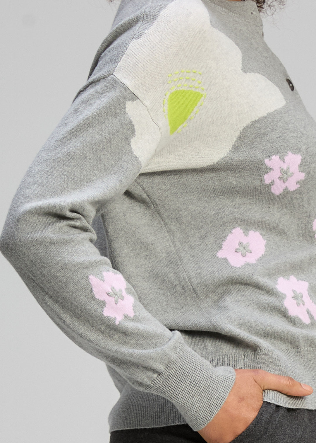 Petal Play Cardi Marl