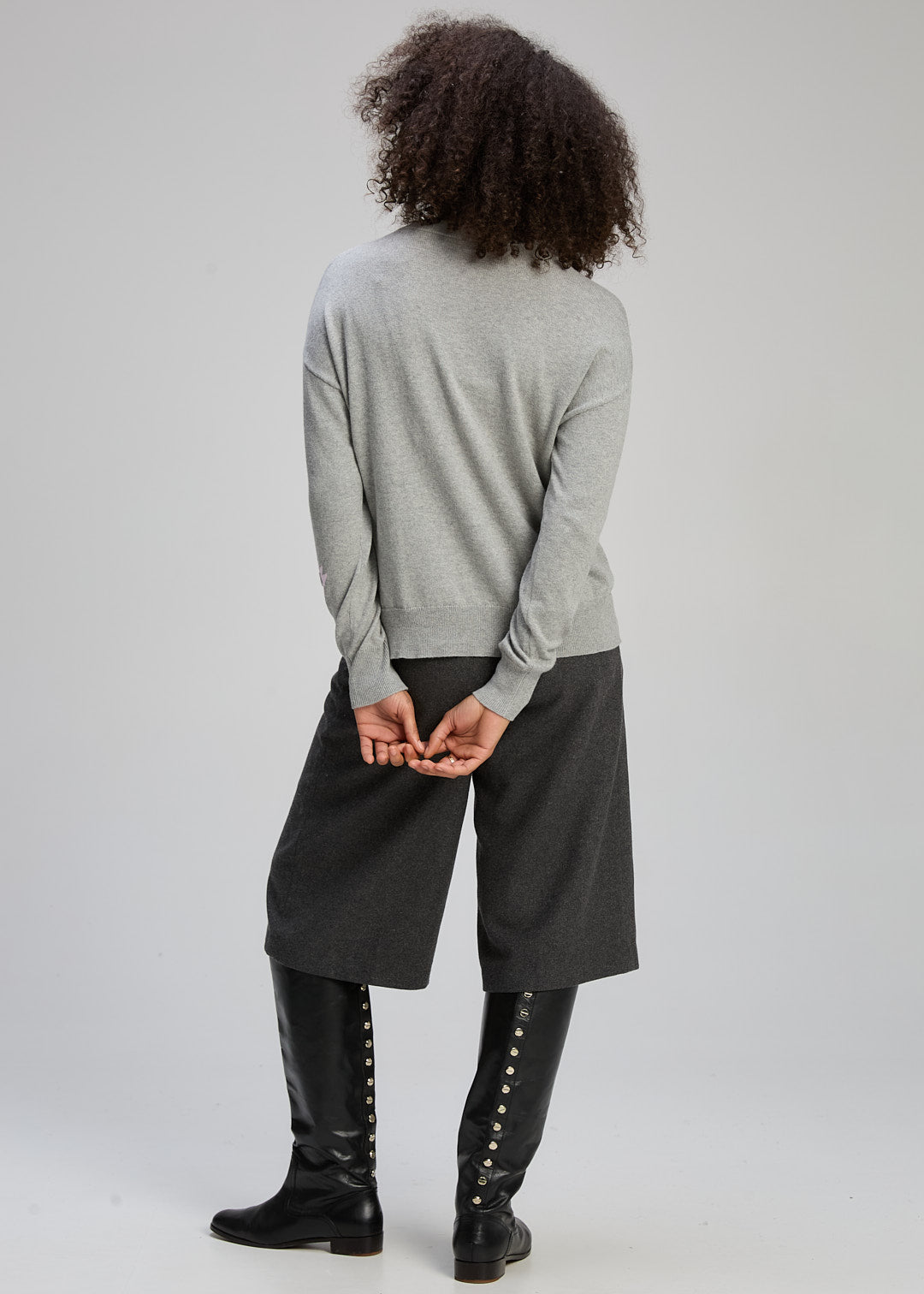 Petal Play Cardi Marl