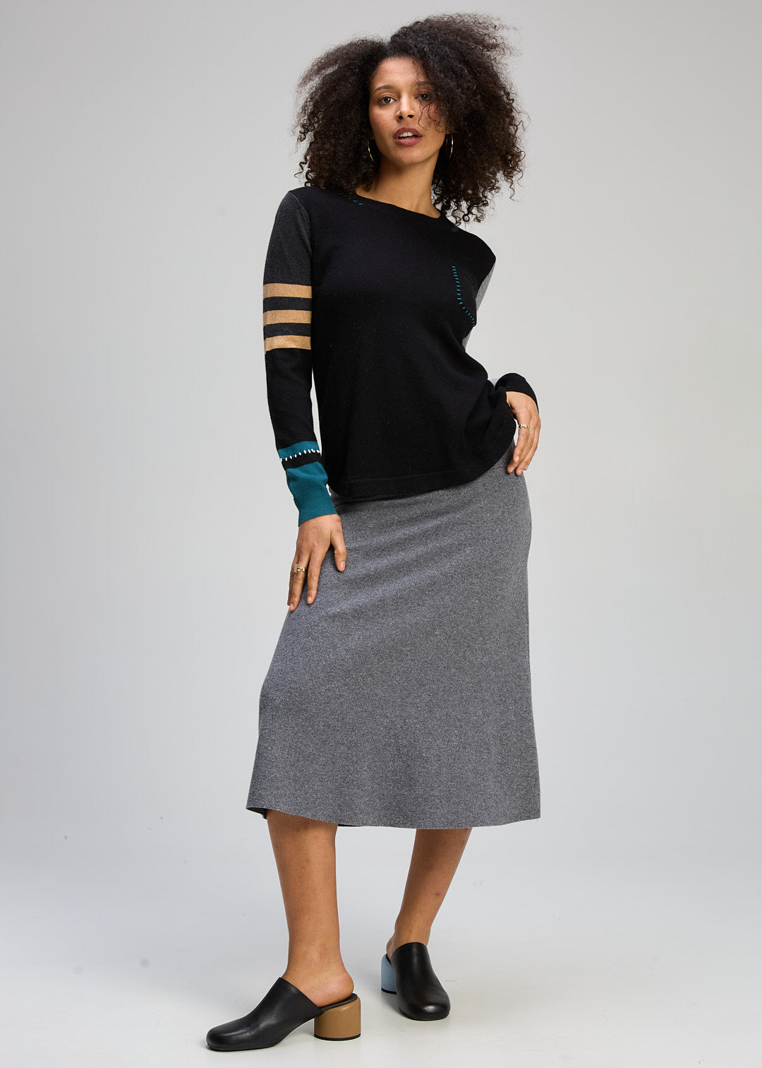 Pocket Detail Jumper Black