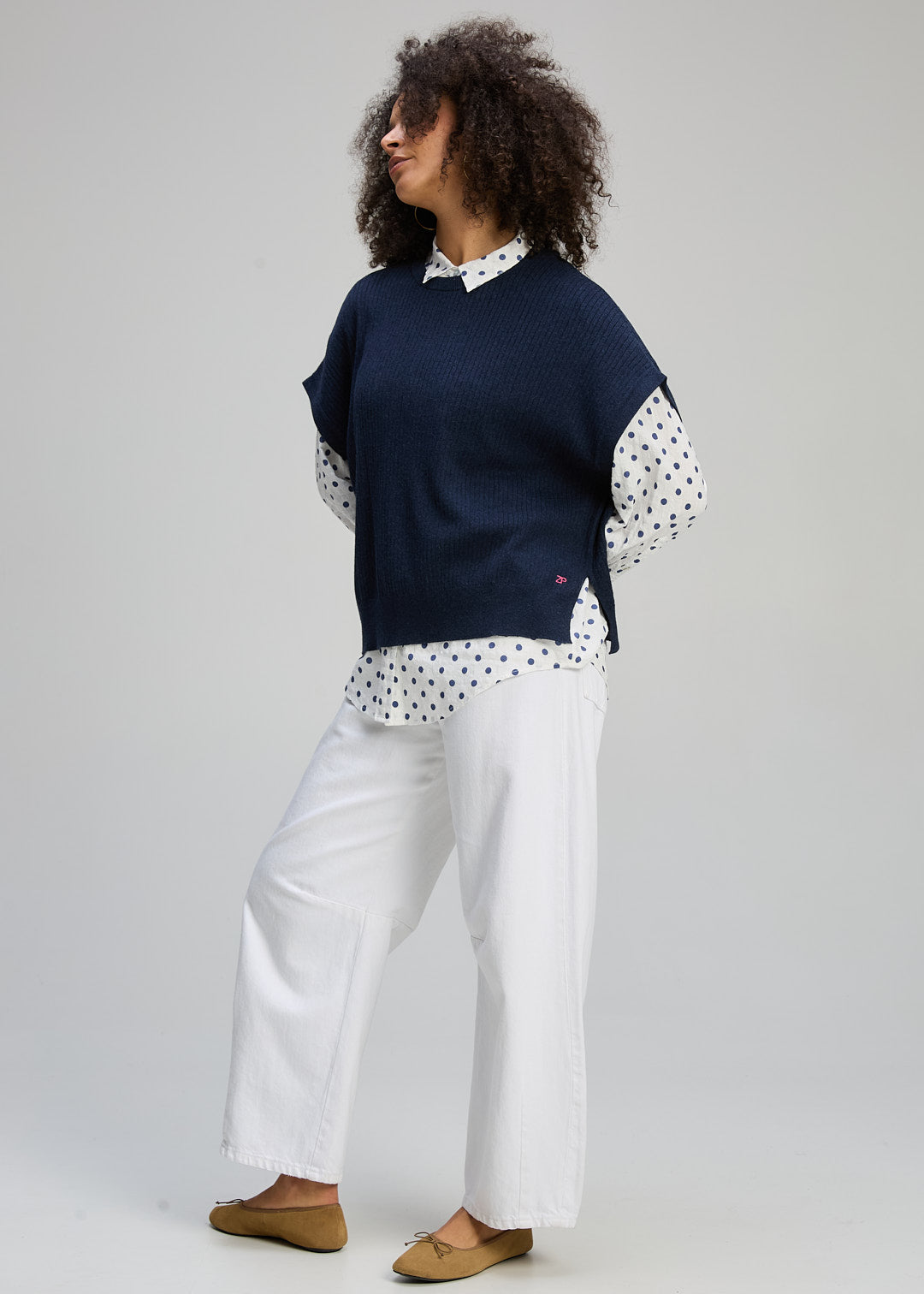 Sleeveless Crew Denim