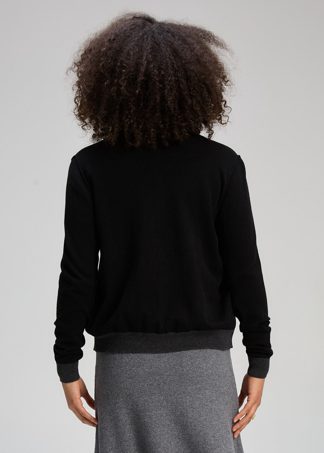 Crew Cardi Esntl Black