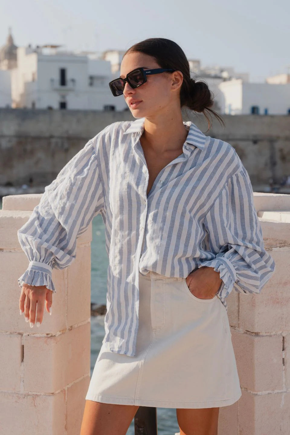 Connection Blue Stripe Shirt