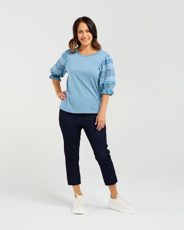 Amber Top Blue